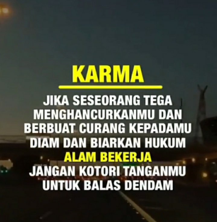 Ingat lho ya Bestie , KARMA itu gak SEMANIS KURMA 😋😋

Nite all 🇲🇨❤🇲🇨❤