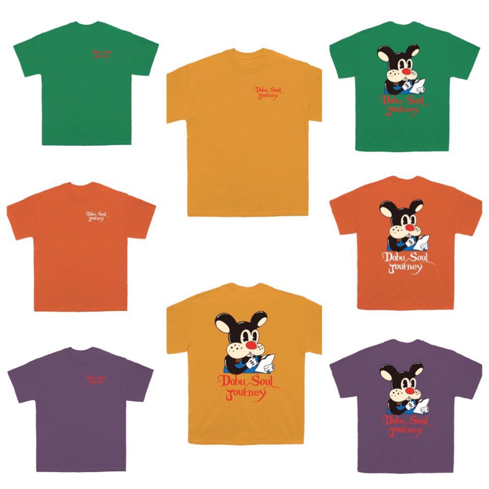 相方Lil DRAGONのNew Tee🐲
俺もモデルしてます👌
チェック‼︎
🌈Dobu Soul Journey🌈

Dobu Soul Journeyより新作のキャラクターTシャツが発売開始🔥
黒、白、赤、青、黄、緑、オレンジ、紫の全8色で展開！

今回はキッズサイズも同時に発売✅🙌
購入はこちらから
↓↓↓
dragontr.base.shop