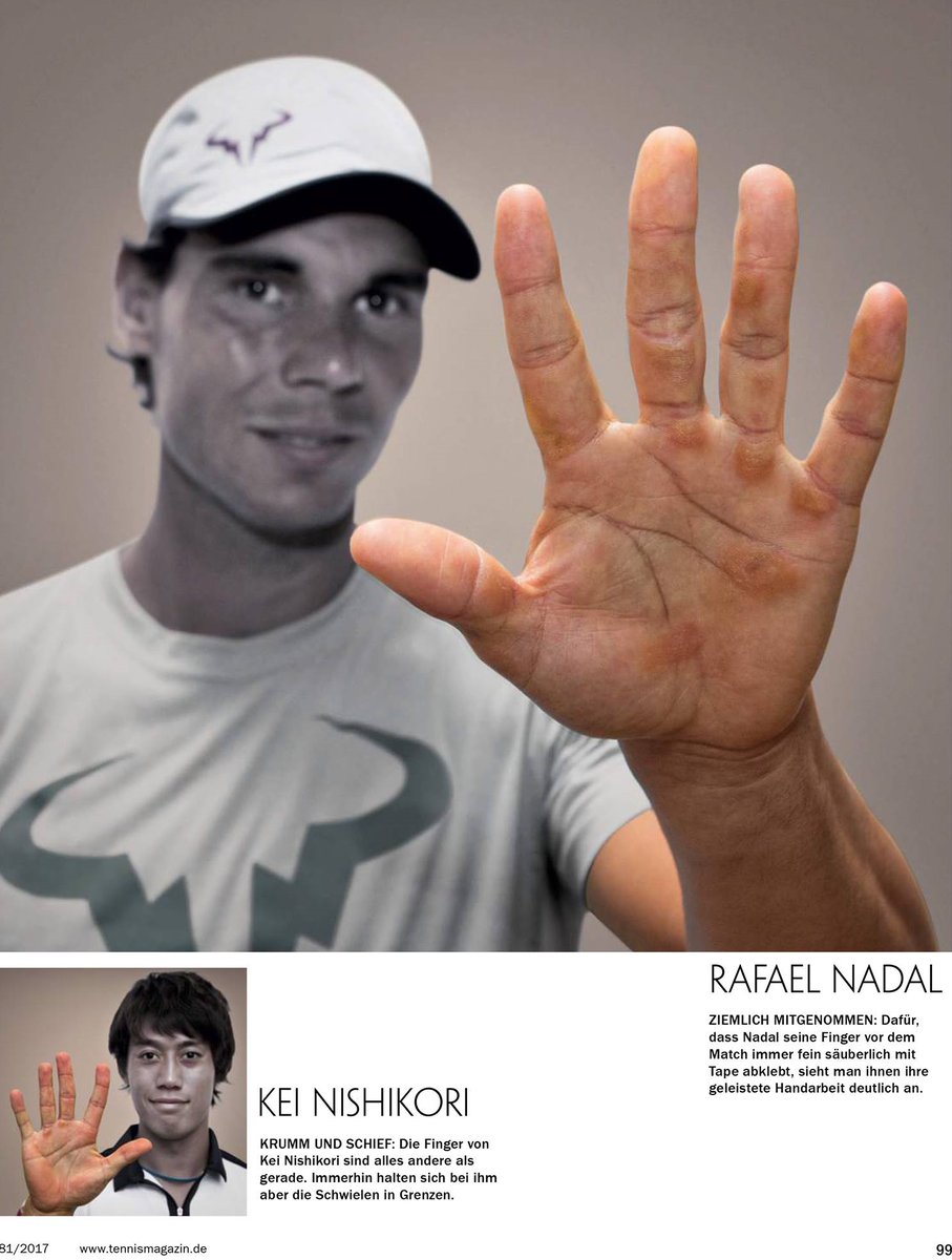 TennisLegende's tweet photo. Dans son numéro d'août 2017, @tennismagazin (le tennis mag allemand) avait réalisé avec le photographe Juergen Hasenkopf un photoreportage impressionnant sur les mains des joueurs de tennis professionnels.

📸 : IG/tennismagazin | IG/hasenkopf_photography https://t.co/4wVJ2R71B0