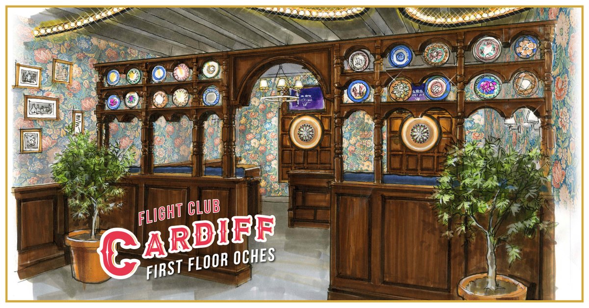 Our newest Flight Club in the heart of Cardiff is opening 7th October so here's a sneak peek of what's to come!! With 3 floors, 4 bars and a roof terrace, this venue is going to be absolutely breath-taking! 🤩🎯 #savethedate #comingsoon