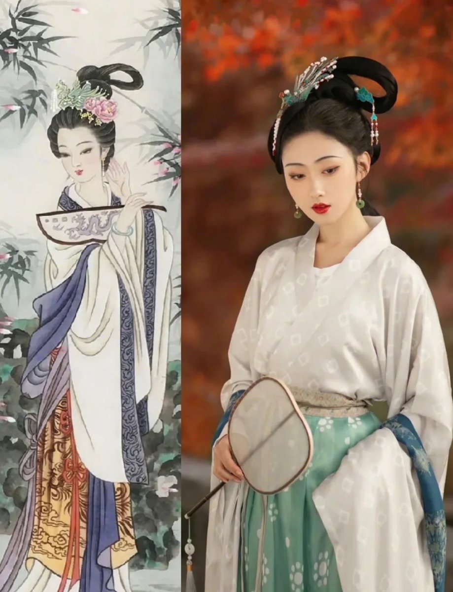 Hanfu_CN's tweet photo. Chinese costumes，hairstyle and makeup. 
#hanfu #chinesestyle #chinoiserie #漢服 #Chineseculture #汉服 #汉服挑战 #中國風 
#China #中華風 
#traditionalculture #중국풍 #هانفو #ฮั่นฝู #ชุดฮั่นฝู #painting #art #fashion #hairstyle #makeup #illustration https://t.co/nlk8qEI5Au