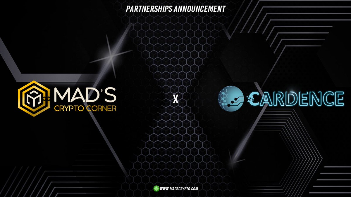 🤝 Mad's Crypto Corner Partnership with <a href="/cardence_io/">Cardence</a>  

We are very pleased and excited to reveal our new brand partner, Cardence, who will walk together in achieving so much in times ahead.

Read More: bit.ly/MadsXCardenceEN
Versi Bahasa Indonesia: bit.ly/MadsXCardenceID
