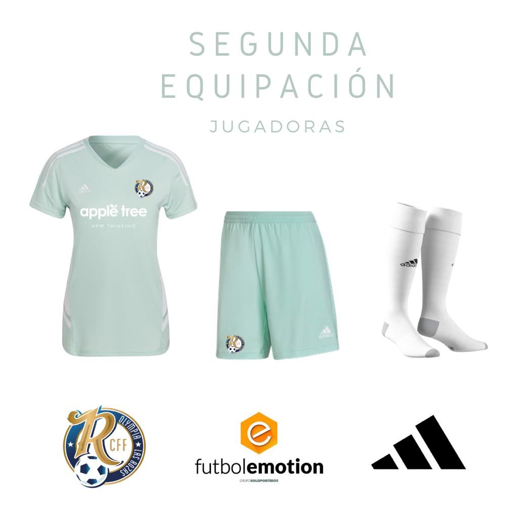 appletreeagency's tweet photo. ���️ ¿Con ganas de fútbol? ¡Nosotros sí!

Hoy comienza la pretemporada del @cff_olympia, y no nos pueden gustar más las nuevas equipaciones para este próximo año😍 #matrocinio #FutbolFemenino https://t.co/jG3RKKQnXv