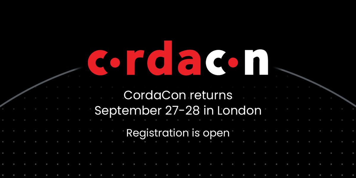 Registration for #CordaCon2022 is now open! Secure your spot and join thousands of visionaries who are embracing the future of digital finance. bit.ly/3cr3c6T