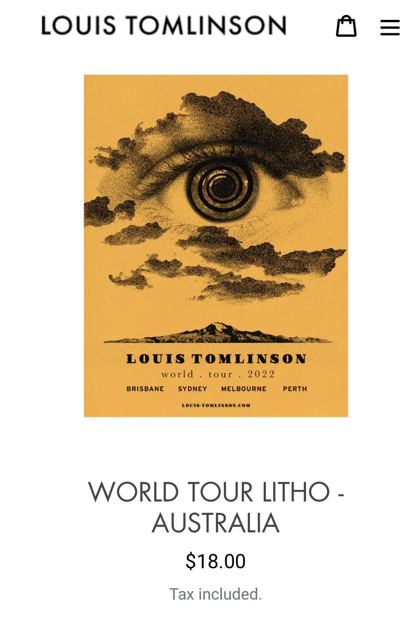 Louis Tomlinson Faith In The Future World Tour Litho Shirt