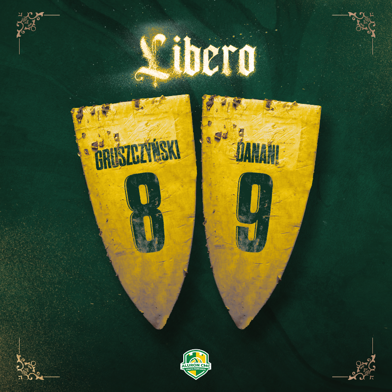 AluronCMC's tweet photo. Konar przejmuje 6⃣, Kipek i Pepe wracają do 1⃣ i 4⃣ - sprawdź, z jakimi numerami #JurajscyRycerze⚔️ zagrają w nadchodzącym sezonie #PlusLiga i #CLVolleyM 🔢🧐