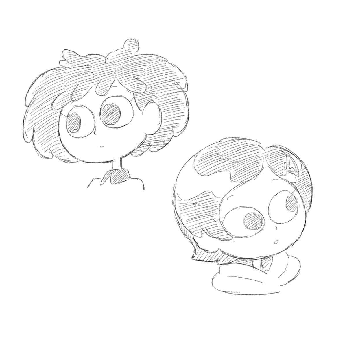 顔だけ落書き 