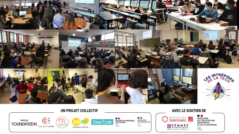 ✨Le collectif #IntrépidesTech est heureux de vous partager son nouveau bilan (depuis son lancement fin 2019):
20 211 élèves sensibilisés - 621 ateliers - 10 régions
1 345 enseignants et animateurs formés
472 femmes tech mobilisées
3 260 messages jeunes-pros via la communauté