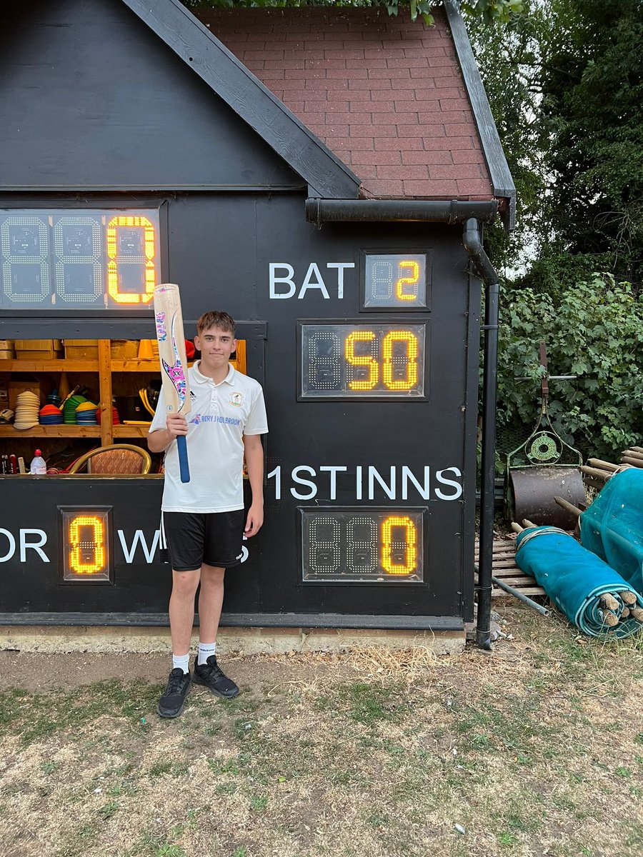 Under 15s narrowly lose by 8 runs at home to <a href="/SprowstonCC/">Sprowston CC</a> despite another 50* for Amos. 

📝 Mini Match Report: facebook.com/10006355546163…

Youth &amp; Senior Shirt Sponsor: Rory J Holbrook Ltd (roryjholbrook.co.uk)