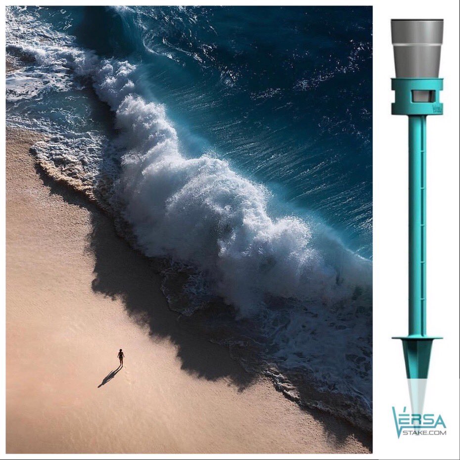 VersaStake's tweet photo. SOMETHING BIG IS COMING!
Catch a sneak peek by clicking the link in our bio.

📷: @JordHammond 
Follow for amazing #photography

#VersaStake #TheUltimateCupHolder #VersaTray #Kickstarter #kickstartercampaign #beach #beachlife #beachtime #cupholder https://t.co/22vvAN2n6f