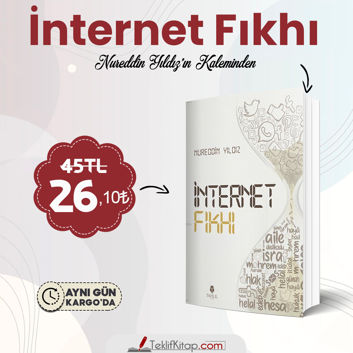 📚 İnternet Fıkhı
📍 45₺ YERİNE SADECE 26,10₺
📍 HEMEN SATIN AL:
teklifkitap.com/internet-fikhi
#teklifkitap
#kitabadairteklif