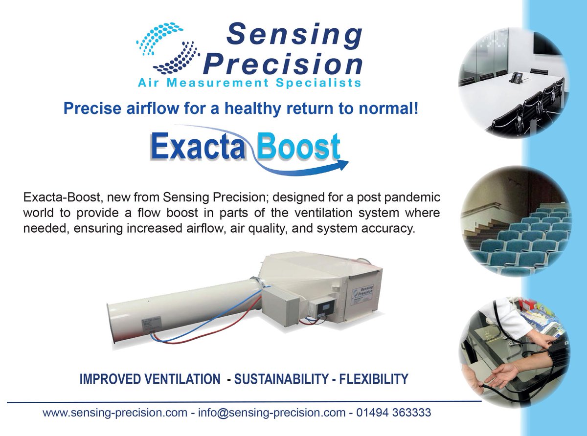 SensingPrecis's tweet photo. The Exacta-Boost ensures increased airflow, air quality and system accuracy! Find out more here: https://t.co/8T4A5fKxe1

#HVAC #ventilation #ukmfg #IAQ #SensingPrecision https://t.co/HJFaQS5ZIC