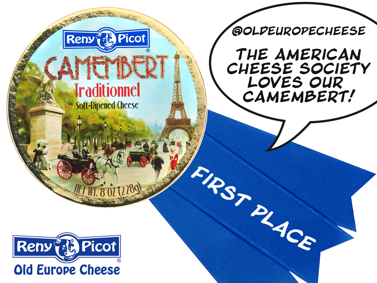 OldEuropeCheese's tweet photo. Reny Picot CAMEMBERT by Old Europe Cheese took first place in the 2022 American Cheese Society competition. Have you tried our AWARD WINNING CAMEMBERT? #cheeselover #cheese #renypicot https://t.co/FvSSGakW75