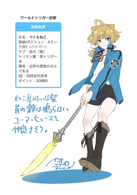 ふとやりたくなった診断メーカーをやってみたら
強くなりすぎた笑

今日は100日の方じゃなくて落書きの方です
100日も頑張ります💦
#診断メーカー 
#ワールドトリガー 
