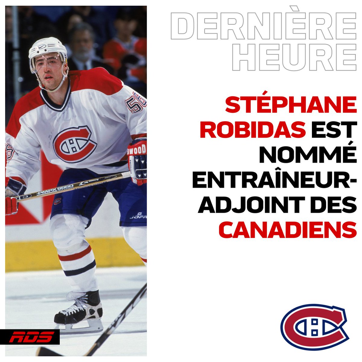 RDSca's tweet image. Stéphane Robidas se joint au groupe d'entraîneurs des Canadiens!

rds.ca/hockey/canadie…