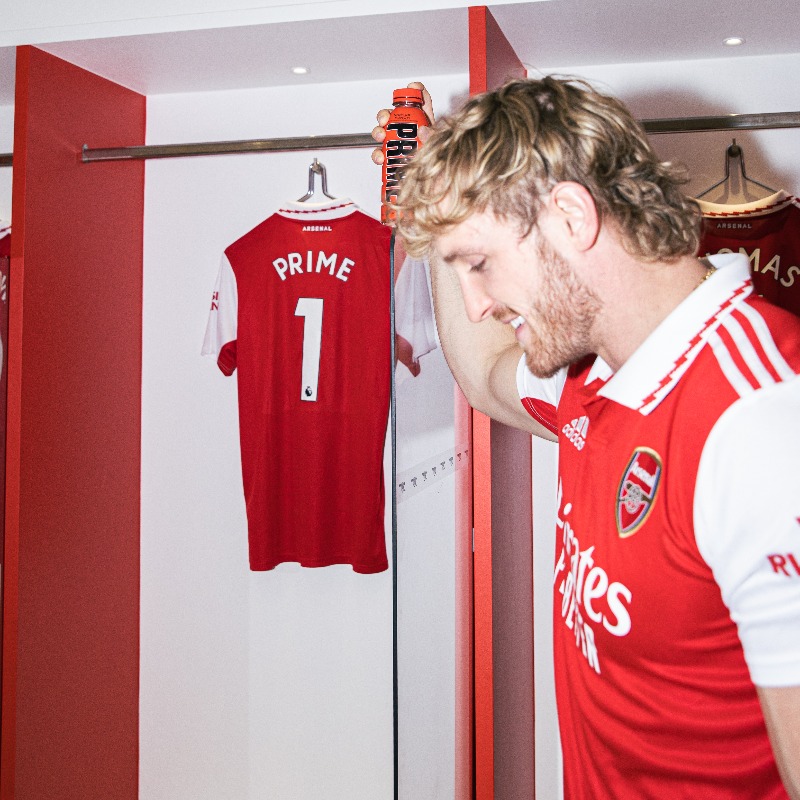 Arsenal's tweet photo. 🤝 Our official hydration partner is here! 

🔴 Welcome to The Arsenal, @PrimeHydrate

🙌 @KSI x @LoganPaul