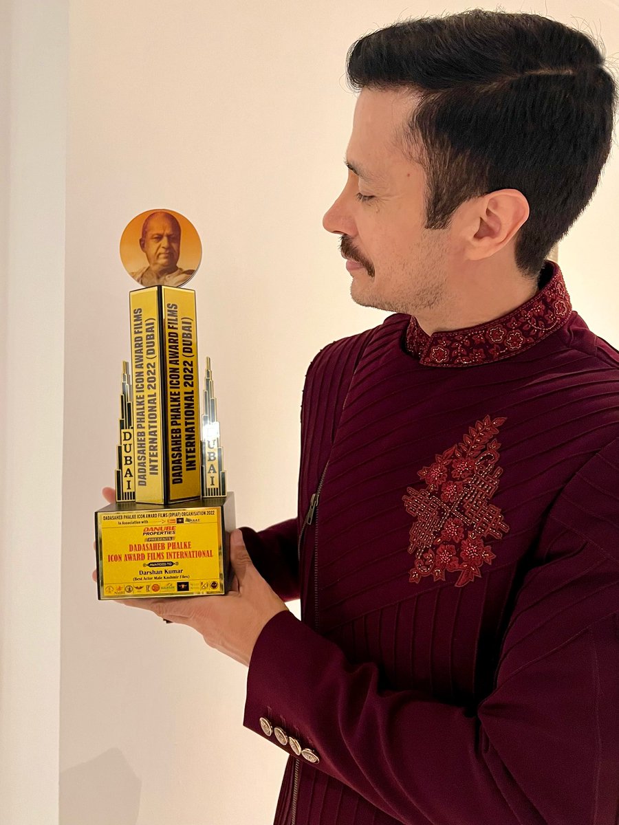 Feeling Humbled and honoured to receive such a prestigious award Dadasaheb Phalke icon films international award as a best actor for #thekasmirfiles 
Thanks a ton to my producers , director, entire cast n crew n each one of you for yur love n support🤗