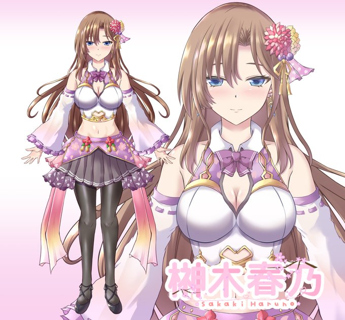 Vtuber「榊木春乃」様 Live2Dモデル製作 #VTuber #オリジナル #イラスト #新人Vtuber #声優 https://t.co/qZWGdkENBR 