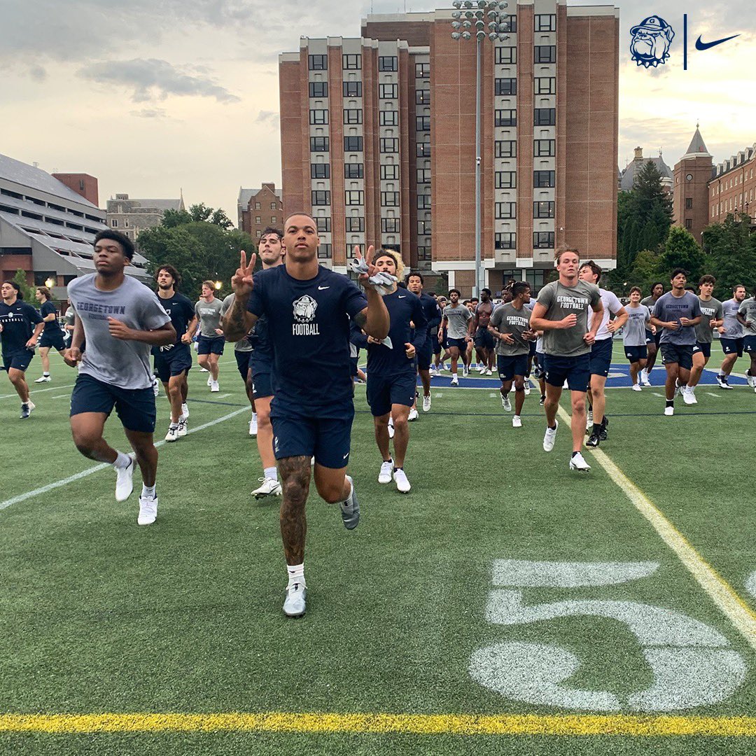 Great way to lead into fall camp. Thanks to everyone who helped with our best summer to date. #findaway #magis #compete #onlyhere #ifyouknowyouknow <a href="/HoyasFB/">Georgetown Football</a> <a href="/GeorgetownHoyas/">Georgetown Hoyas</a>