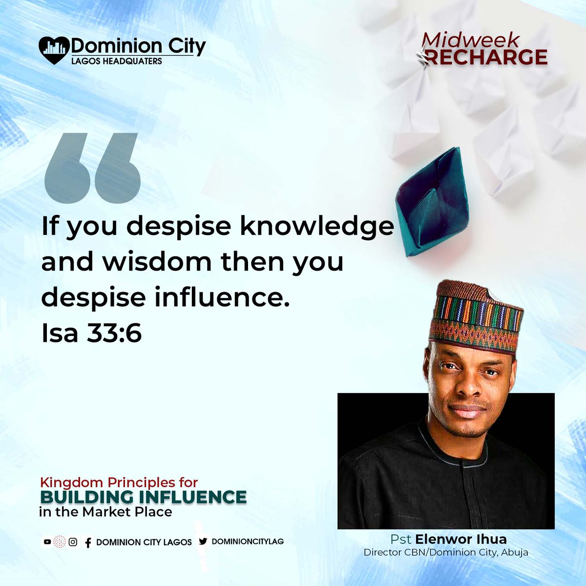 dominioncitylag's tweet photo. Nuggets from the powerful session we had with pst Elenwor Ihua on Tuesday.
Where you present? Drop your take home in the comment section.
#DominionCity
#DCLagosHQ
#BuildingInfluence https://t.co/L3pRwpAqIP