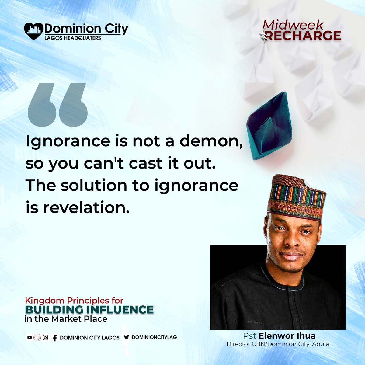 dominioncitylag's tweet photo. Nuggets from the powerful session we had with pst Elenwor Ihua on Tuesday.
Where you present? Drop your take home in the comment section.
#DominionCity
#DCLagosHQ
#BuildingInfluence https://t.co/L3pRwpAqIP