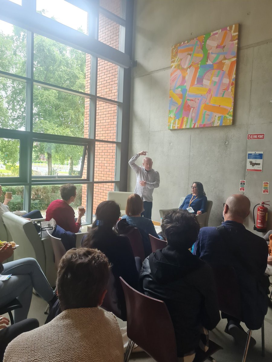 Interesting discussions about Irish masculinity at the launch of Cormac O’Brien's Acting the Man: Masculinities and Manhood in Contemporary Irish Drama, <a href="/Palgrave/">Palgrave Macmillan</a> with <a href="/AnnaTeeke/">Anna Teeke</a> <a href="/IASIL_2022/">IASIL 2022</a>