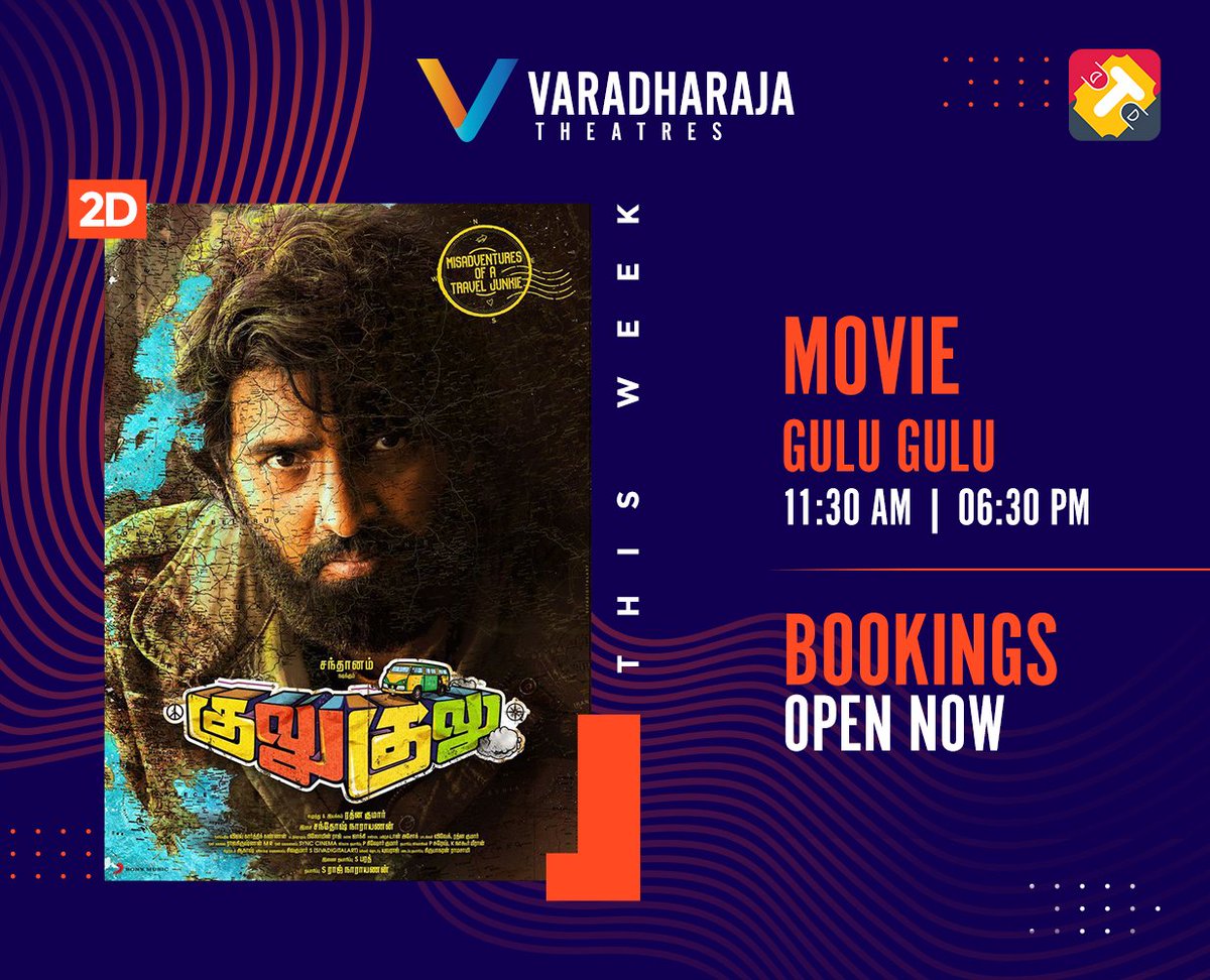 Bookings now open for the most expected @iamsanthanam starrer #GuluGulu 💥

Book Now --------> bit.ly/3zDQk6e

#GuluGuluFromTomorrow #GuluGuluFromJuly29 @MrRathna