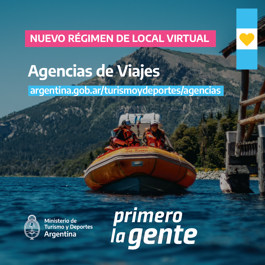 TurDepAR's tweet photo. Se presentó el nuevo régimen de #LocalVirtual para #AgenciasDeViajes. 💻
👉 https://t.co/lvmqX4DbUV
#PrimeroLaGente 🇦🇷 https://t.co/4fu6mMJGWd