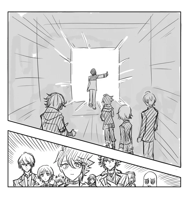 光の中へ完結する物語 #灰画 