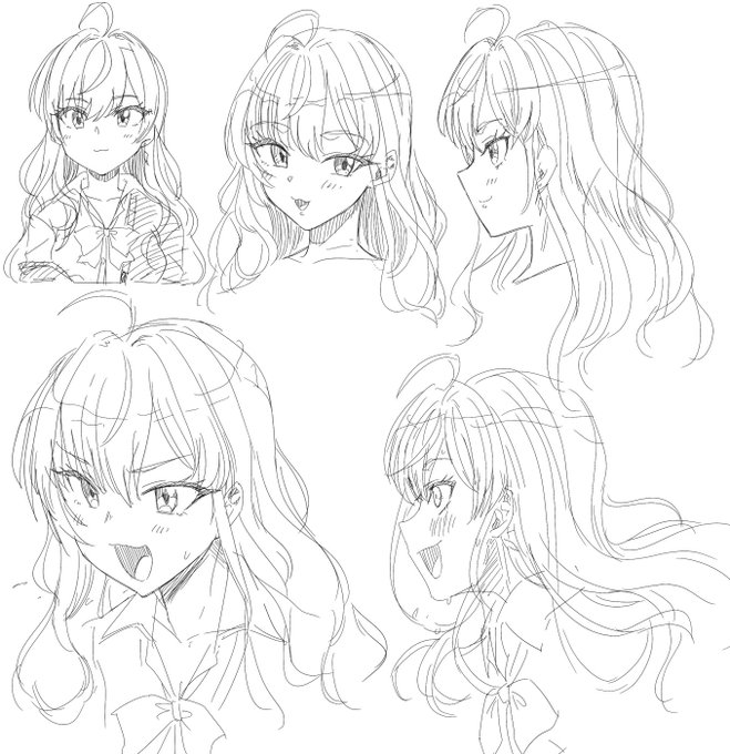 顔を可愛く描けるようになりたいから練習するぞ21 