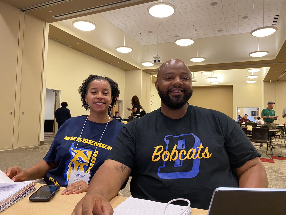 Bobcat Leadership ready for school spirit day at the <a href="/GCSchoolsNC/">Guilford Co. Schools</a>  SLI 

#THRIVEGCS