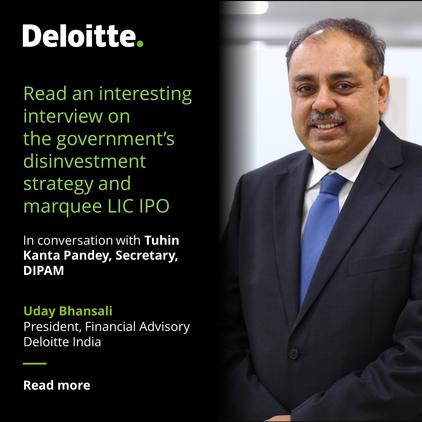 Deloitte India on Twitter "BhansaliUday, President, Financial
