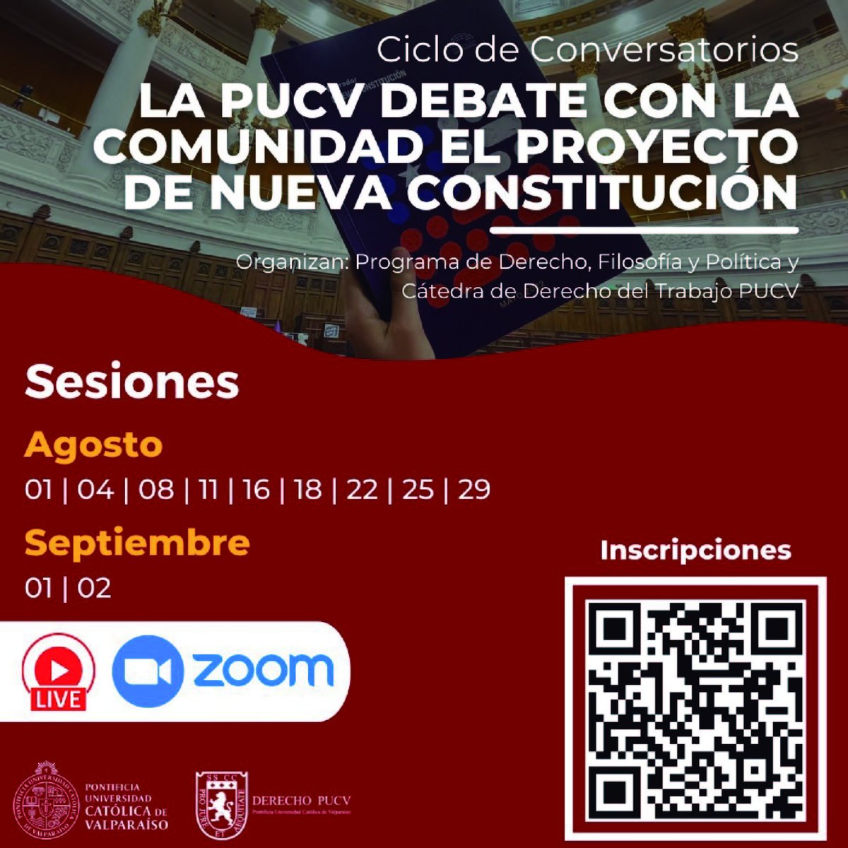 Ciclo de Conversatorios:
Si quieres conocer el programa completo pueden visitar el sgte. link pucv.cl/uuaa/derecho/a…