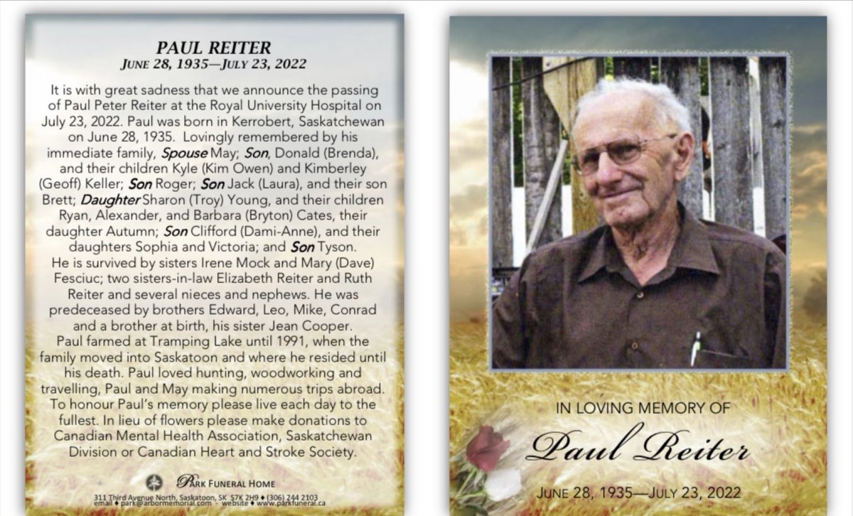 It’s been a sad week for us…