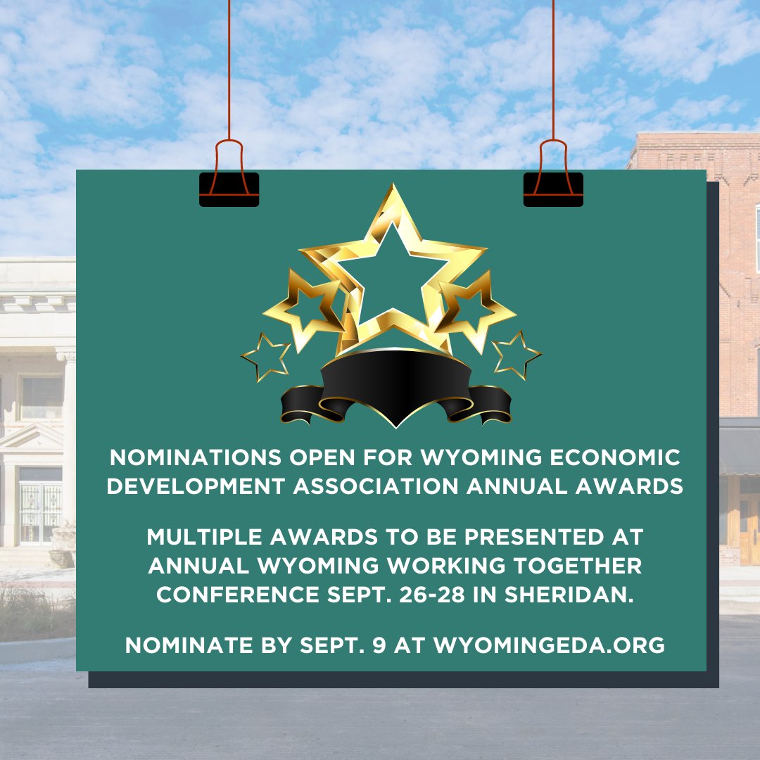 WyoBizCouncil's tweet image. There&apos;s a lot going on in economic and community development around the state. Chek out what&apos;s happening with some of our partners in the coming weeks. 

#partnerupdate #wybusiness #resiliency #trainings #publiccomments #awardnominations #weda #slib #siliconcouloir