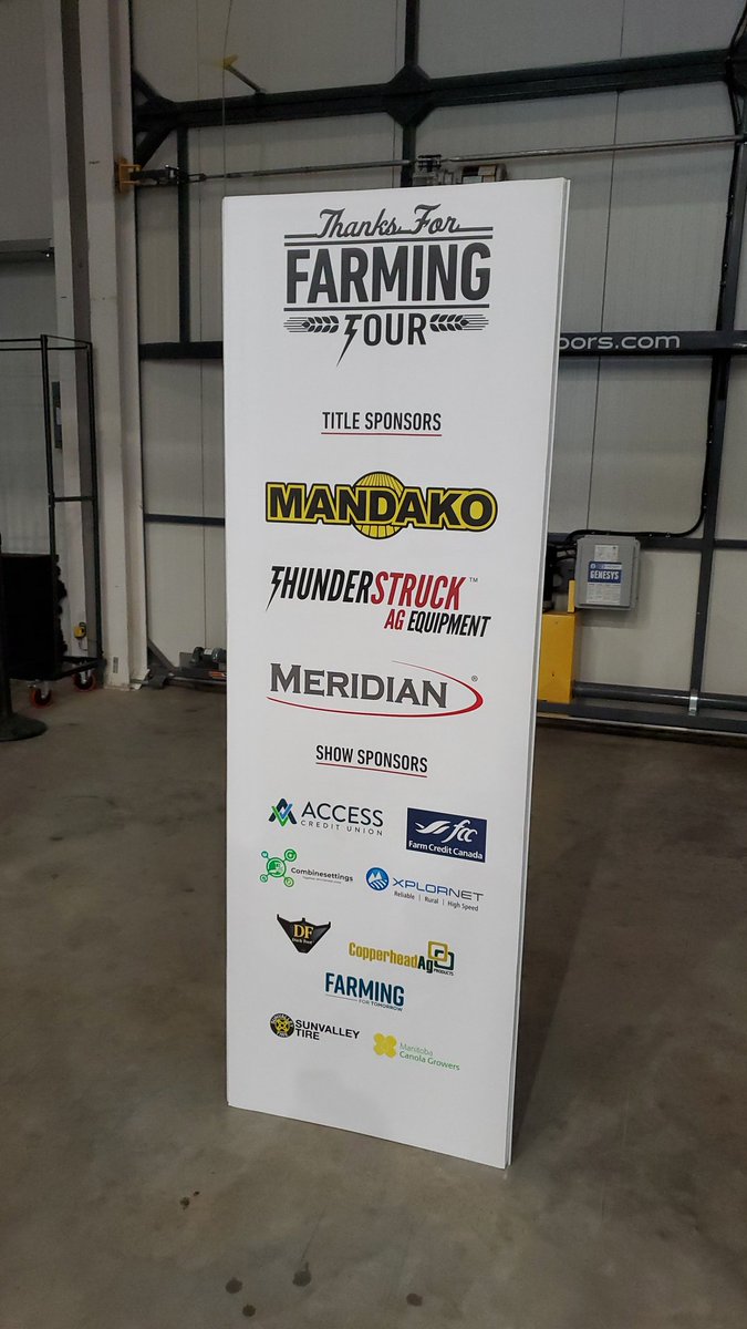 Thank you to all the @TFFTour sponsors and to the event staff for having us here. @planfarmsafety #BeGrainSafe #CdnAgPartnership #FarmSafetyEveryday