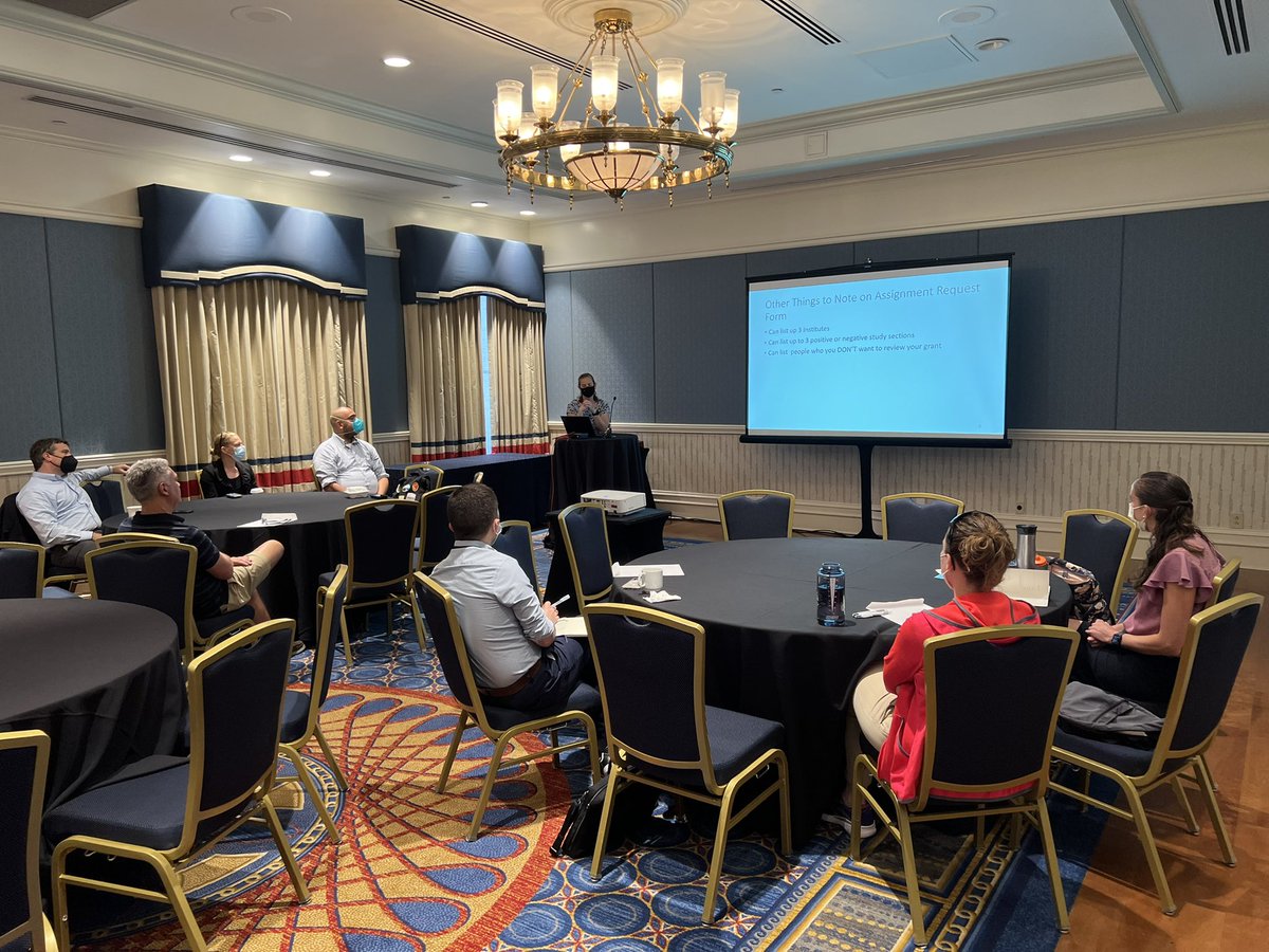 patrickwbrady's tweet photo. Wonderful to be back in person at #PHM22. @PRISNetwork pre-session on federal grant review &amp; getting grants funded. @AmbroggioPhD @dwillmd @cjrussellMD @KarenWilsonMD https://t.co/NaThRWvCsQ