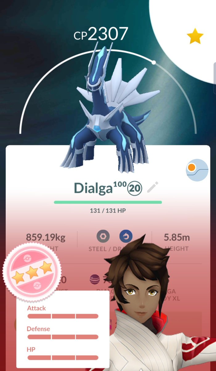 MissyEllen87's tweet photo. Hundo Dialga caught yesterday 🥳🥳🥳
#PokemonGO #pokemongoraids #dialga https://t.co/SfNdbMcJiG