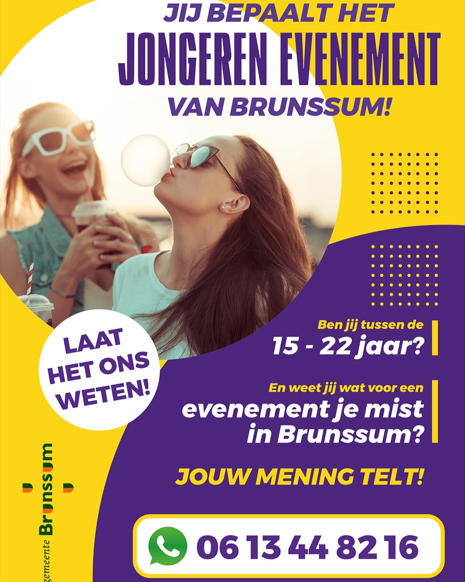📣Jongeren van Brunssum opgelet! 👇