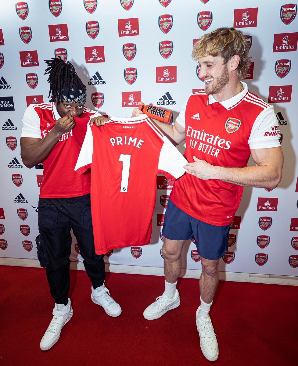 LoganPaul's tweet photo. Prime is now the official sports drink of @Arsenal

Madness. https://t.co/qWzym3HCv0