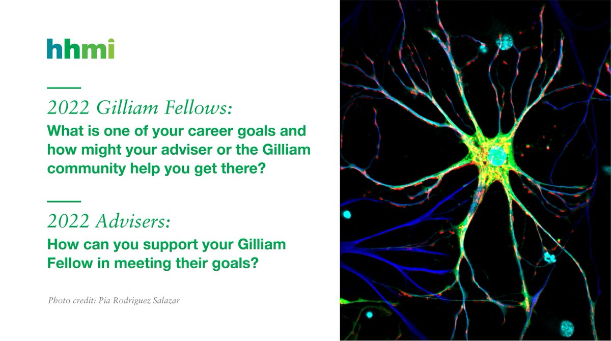 Congratulations to all the new #GilliamFellows and their advisers! We asked this year's cohort to answer a question for us and we'll share their answers here!