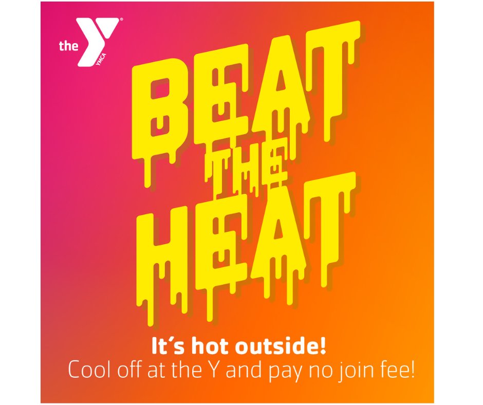 ymcashr's tweet photo. It’s a scorcher today! Temps are climbing to a heat index of 109 🔥 and the Y is the perfect place to find relief from the heat! Join the Y today, July 28, and save up to $75 when you use the promo code COOLOFF. Good till 11:59pm. https://t.co/pca6CEhoU1
#ymcashr https://t.co/yixTORhkZW