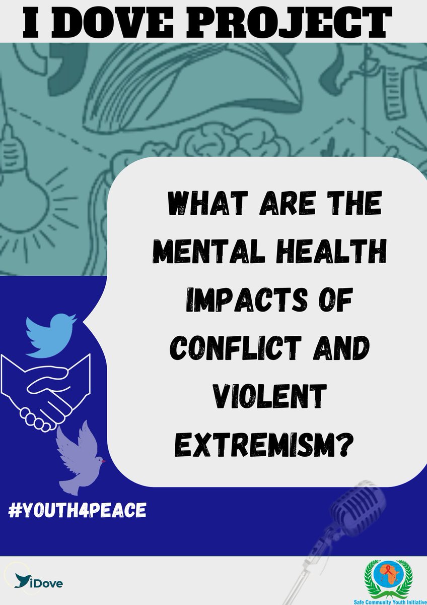 safecommunity4's tweet photo. 3.What are the mental health impacts of conflict and violent extremism?#InterFaithDailogue #Youth4Peace #Idove @giz_gmbh @iDove00 @IGADPeace @CTP_Kenya @TerrorismPolice @ICCT_TheHague @KECOSCE2 @FinnishEmbNBO @EnhancingPeace @peacetreenetwo1 @USEmbassyKenya @GermanyinKenya https://t.co/mt39rq0x8P
