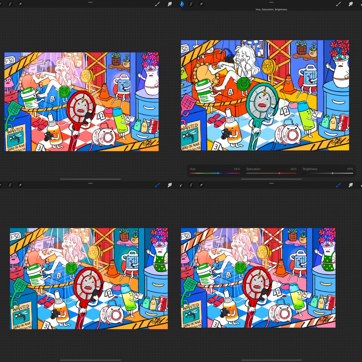 ambersungart's tweet image. Before going on to paper, I’ll make a few color combinations using procreate! It saves a lot of time👍
#procreate #colortesting #Illustrations