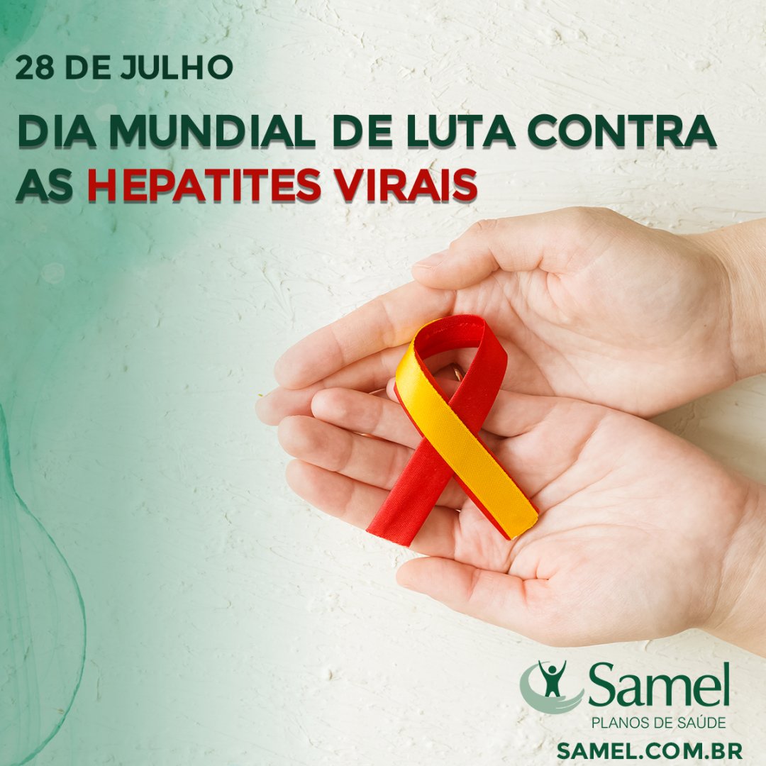 OficialSamel's tweet photo. Dia Mundial de Luta Contra as Hepatites Virais. Essa doença é um problema sério de saúde pública e pode se manifestar de diversas formas na população. Saber como se proteger, como identificar os sintomas e quando buscar tratamento é fundamental.
#samelplanodesaude #hospitalsamel https://t.co/60pxmhLA06