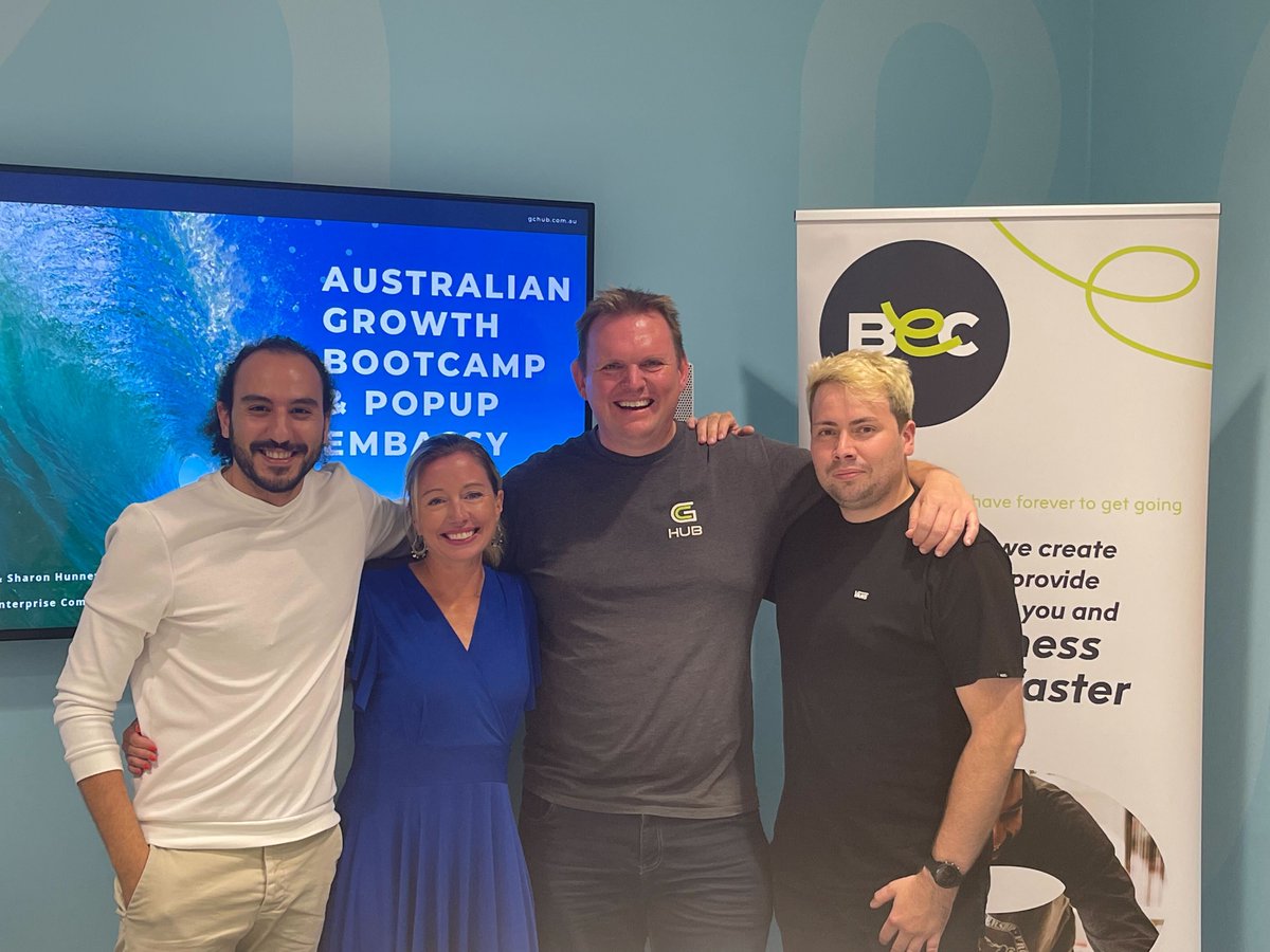 Tuesday we held our Australian Growth Bootcamp -  exploring opportunities to expand into the Australian market! 

A huge thank you to <a href="/shazzybell78/">Sharon Hunneybell</a> <a href="/spidie/">Steve Dalton 🕷️</a> from our partner The Gold Coast Innovation Hub for delivering such an awesome bootcamp! 🇬🇧🇦🇺