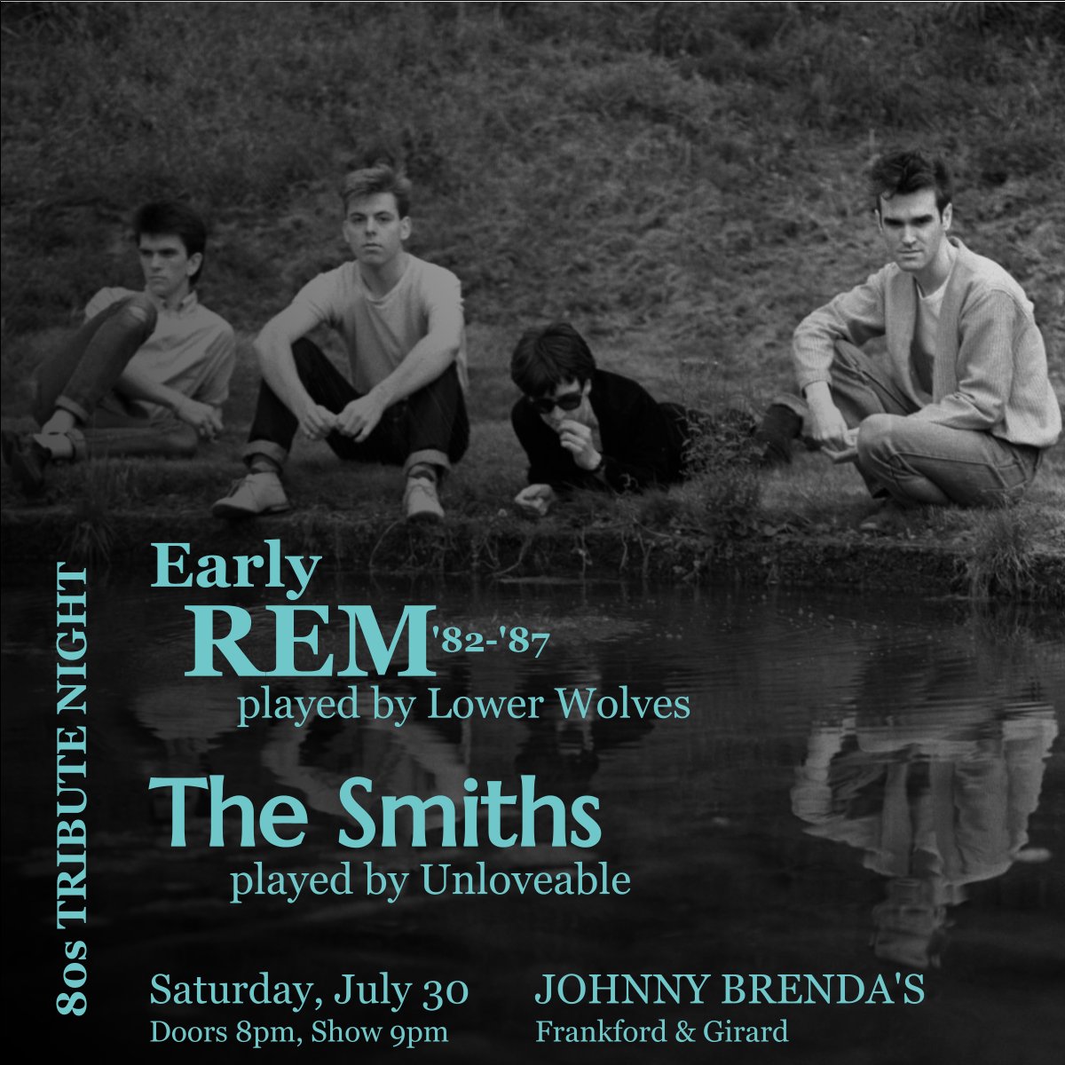 We've got a show on Saturday at <a href="/johnnybrendas/">Johnny Brenda's</a>. Come Philadelphians. Join us singing the songs you love. Show starts 9pm prompt! #thesmithstribute #newwave #80sTribute
