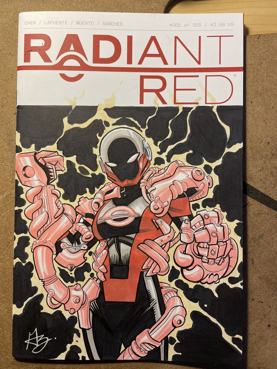 Greg Kirkpatrick (@kirkpatrick1004) on Twitter photo I did a fun Radiant Red sketch cover! Love the <a href="/MassiveVerseCEN/">Massive-Verse Central</a>
Hope you enjoy!
<a href="/cherishchen/">Cherish Chen</a> <a href="/Lafuente_RIP/">David Lafuente 💀</a> <a href="/KyleDHiggins/">Kyle Higgins</a> <a href="/radiantred2/">RADIANT RED</a> <a href="/radiantblk/">RADIANT BLACK</a> <a href="/ImageComics/">Image Comics</a> #radiantred #sketchcover #radiantblack #massiveverse I did a fun Radiant Red sketch cover! Love the <a href="/MassiveVerseCEN/">Massive-Verse Central</a>
Hope you enjoy!
<a href="/cherishchen/">Cherish Chen</a> <a href="/Lafuente_RIP/">David Lafuente 💀</a> <a href="/KyleDHiggins/">Kyle Higgins</a> <a href="/radiantred2/">RADIANT RED</a> <a href="/radiantblk/">RADIANT BLACK</a> <a href="/ImageComics/">Image Comics</a> #radiantred #sketchcover #radiantblack #massiveverse