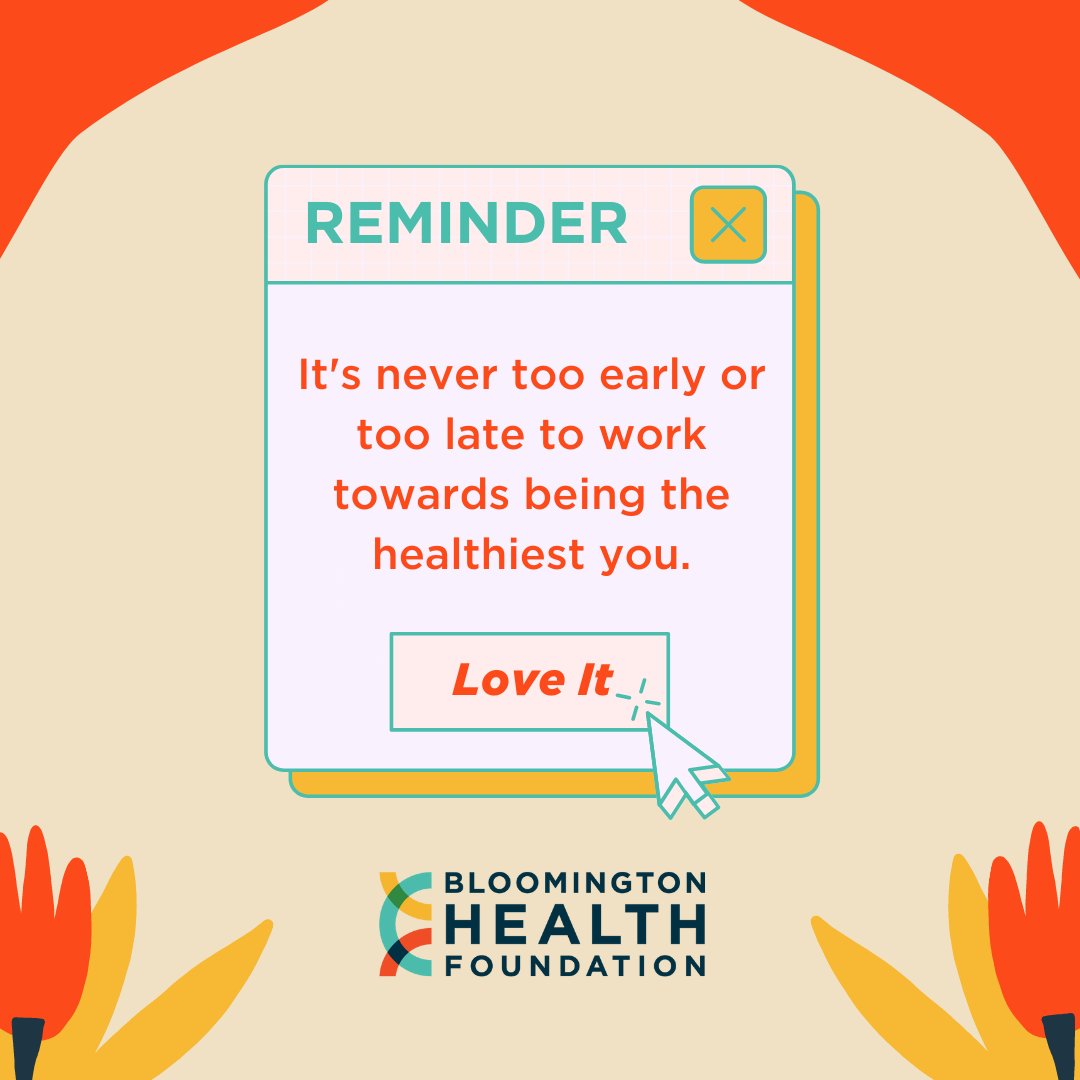 BloomHF's tweet image. There is no greater value than the value of your health!

Don’t wait on the new year or even tomorrow; start working towards the healthiest version of yourself today. 💪❤️