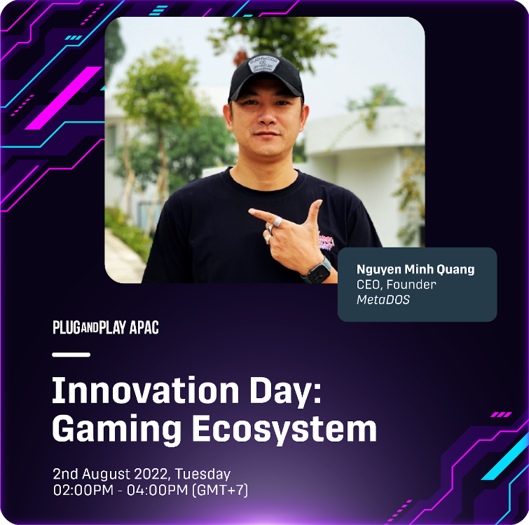 MetaDOS's tweet image. Accompany by our CEO | Mr.Quang Nguyen, we are delighted to have a pitch at Innovation Day - the potential for MetaDOS to connect with new investors
More details here: plugandplayapac.com/innovation-day…
Official Channels: ds.gl/go
#DOS #Gaming #BattleRoyale #Metaverse